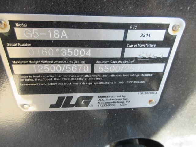 2026 JLG G5-18A-25