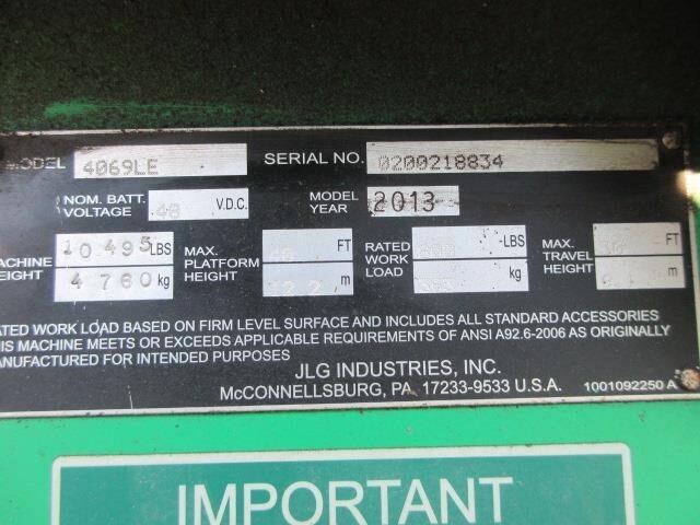 2013 JLG 4069LE-17