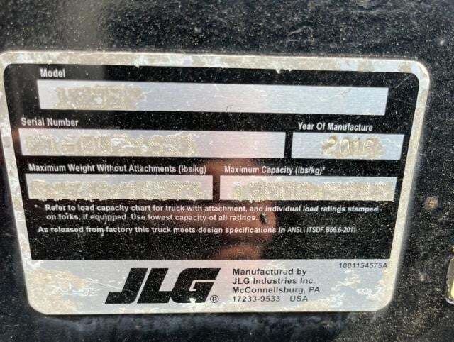 2016 JLG 1255-18
