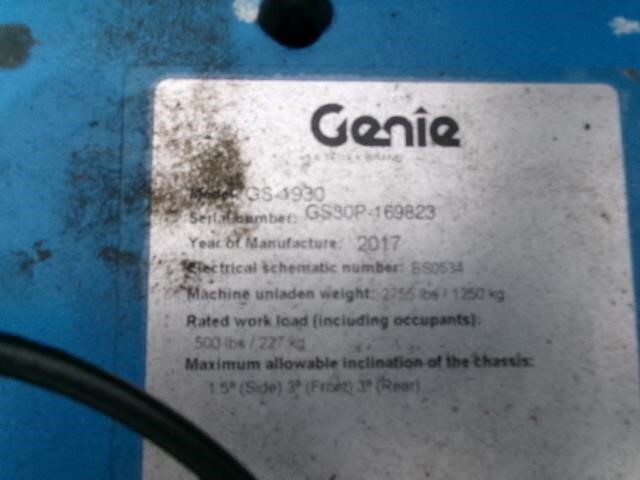 2017 Genie GS-1930-11
