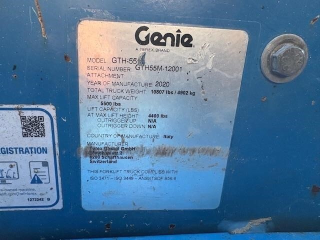 2020 Genie GTH-5519-18