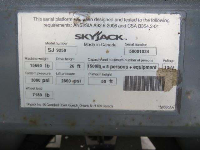 2013 Skyjack SJ9250 RT-17