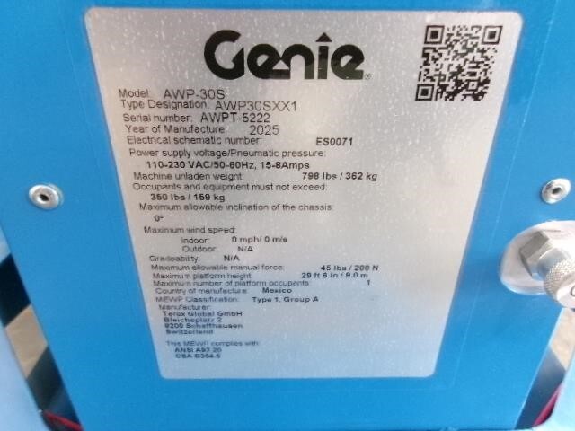2025 Genie AWP-30S-13