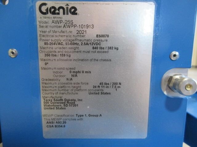 2026 Genie AWP-25S-16