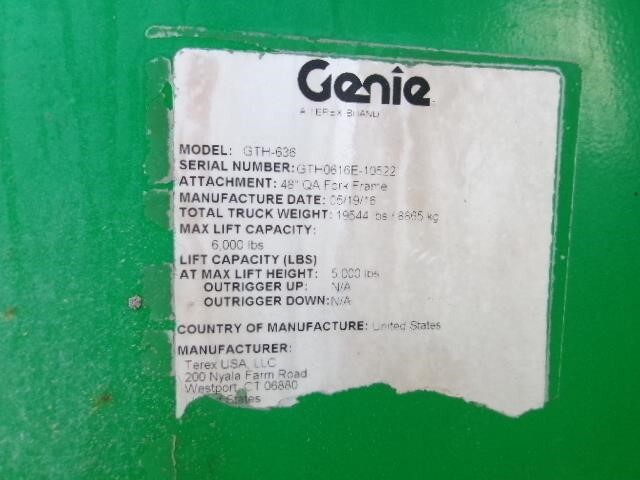2016 Genie GTH-636-25