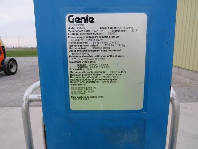 2014 Genie GR-20-18