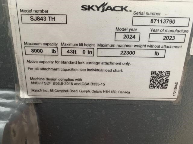 2024 Skyjack SJ843 TH-16