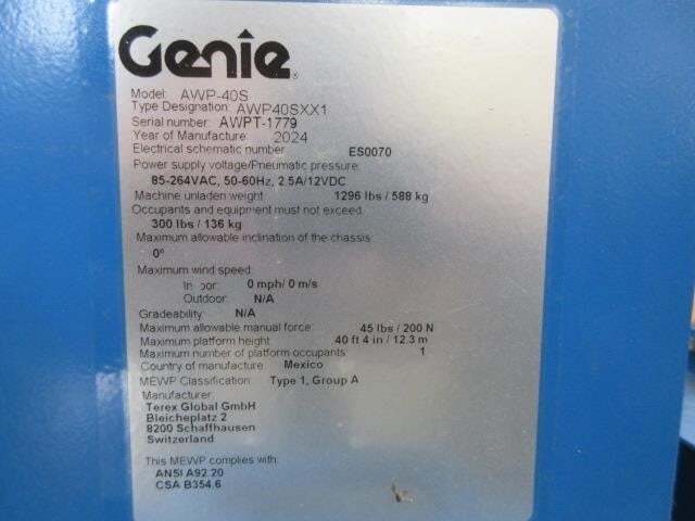 2026 Genie AWP-40S-27