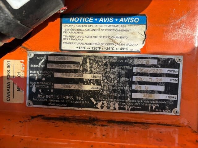 2018 JLG T500J-14