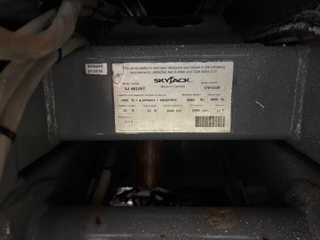 2018 Skyjack SJ-6832RT-16