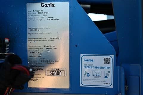 2018 Genie Z-30/20N RJ-36