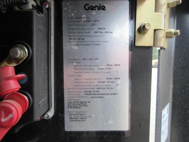 2021 Genie GS-4069 DC-15