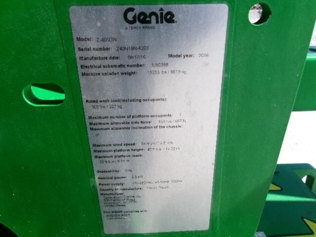 2016 Genie Z-40/23 N-23
