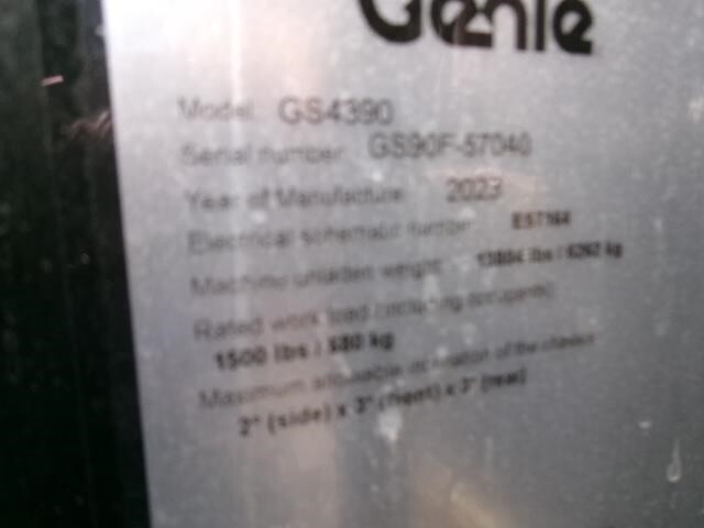 2023 Genie GS-4390 RT-20