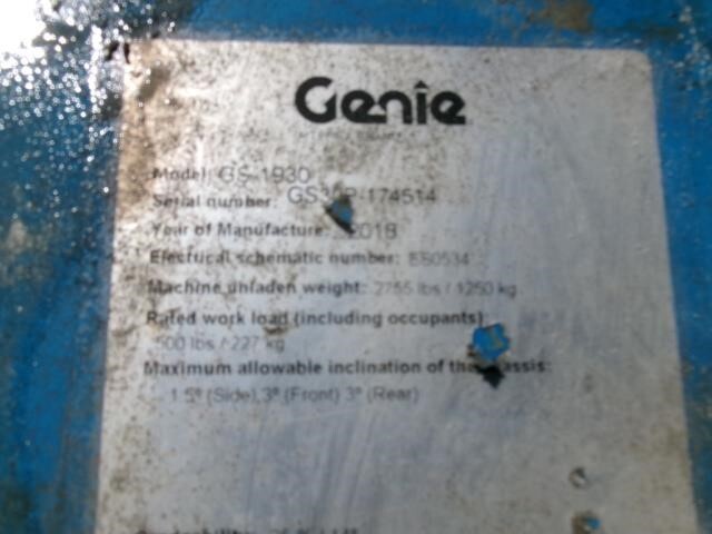 2018 Genie GS-1930-17