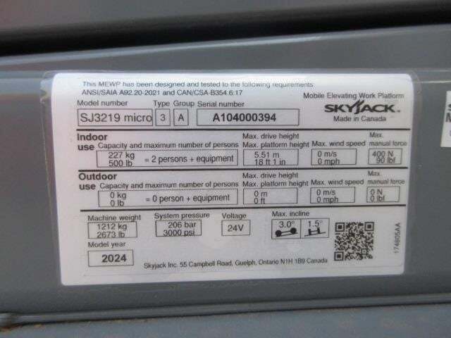 2025 Skyjack SJ3219 Micro-32