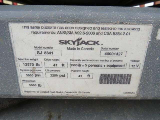2014 Skyjack SJ8841 RT-23