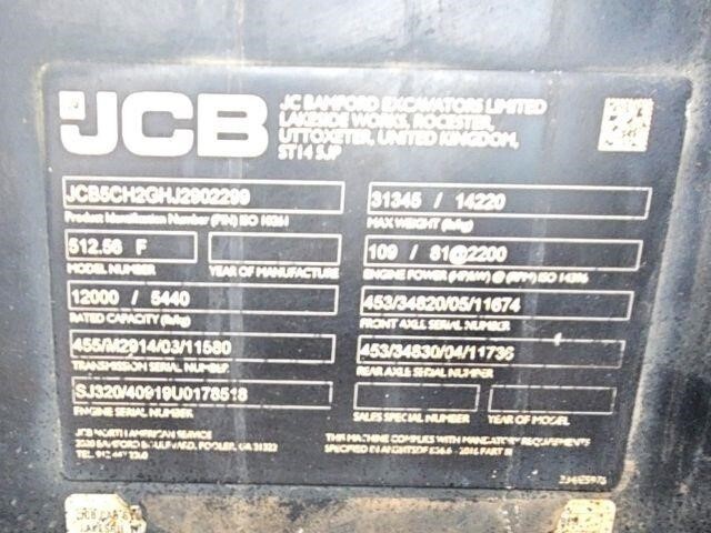 2018 JCB 512-56-36