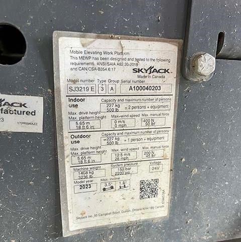 2023 Skyjack SJ3219E-16