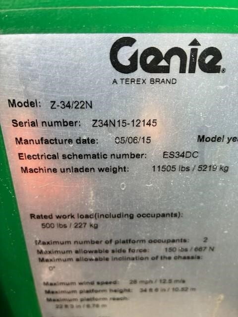 2015 Genie Z-34/22 N-8