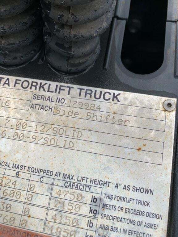 2017 Toyota 8FGU25-6