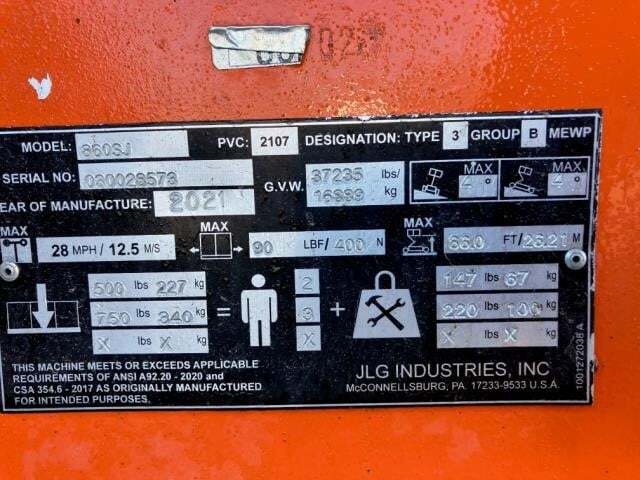 2021 JLG 860SJ-6