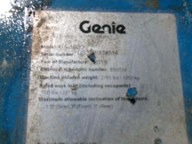 2018 Genie GS-1930-17