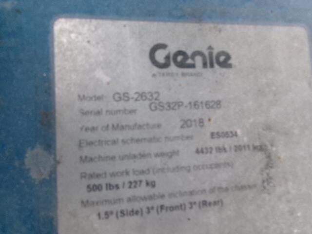 2018 Genie GS-2632-12