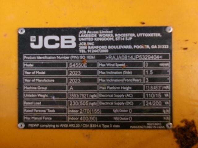 2023 JCB S4550E-22