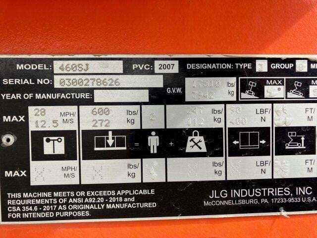 2021 JLG 460SJ-5