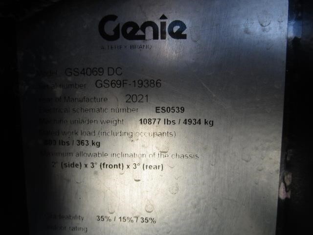 2021 Genie GS-4069 DC-16