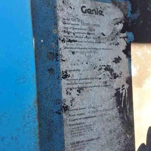 2018 Genie GS-2632-15