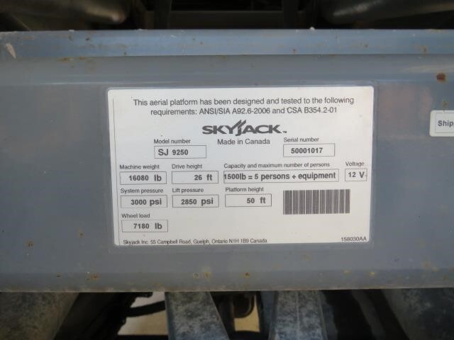2013 Skyjack SJ9250 RT-18