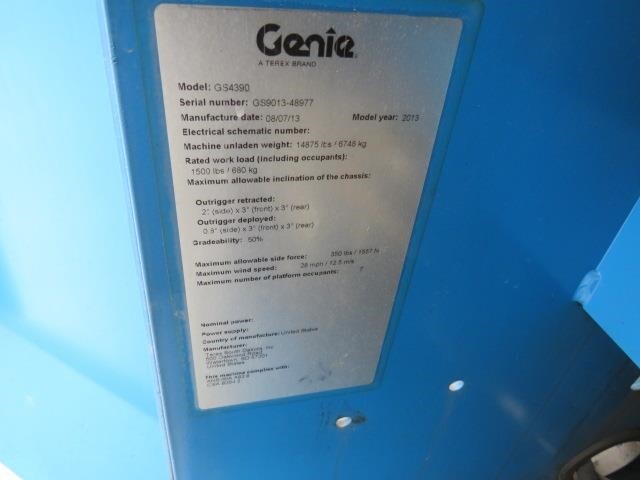 2013 Genie GS-4390 RT-17
