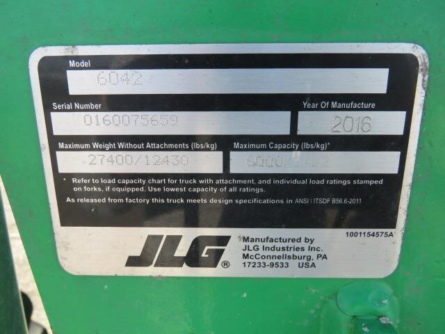 2016 JLG 6042-24