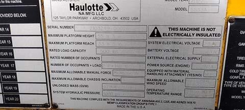 2022 Haulotte 5533A-6