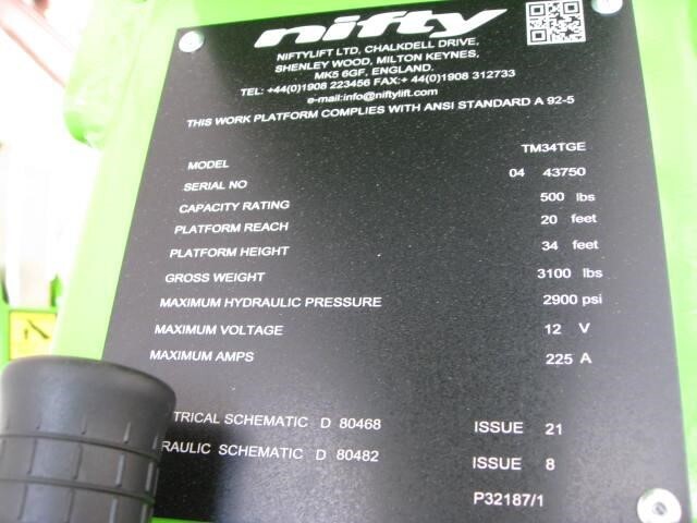 2026 Niftylift TM34T-26