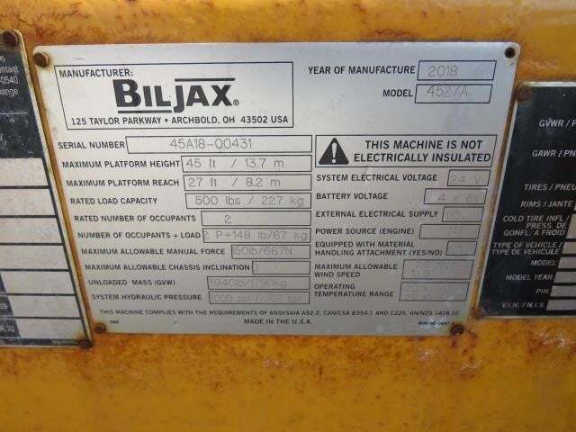 2018 Haulotte 4527A-20