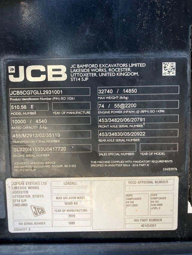 2020 JCB 510-56-6