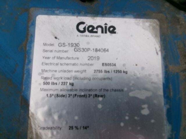 2019 Genie GS-1930-17