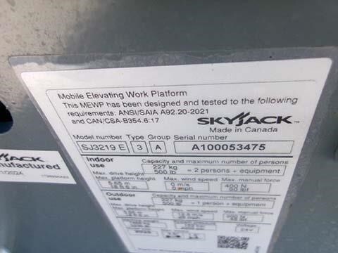 2025 Skyjack SJ3219E-15