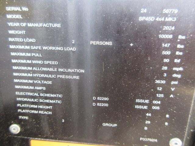 2026 Niftylift SP45 4X4-25