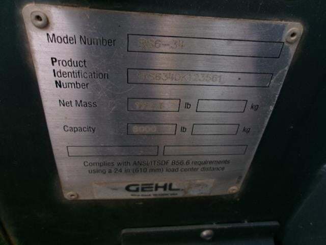 2018 Gehl RS6-34 GEN:3-22