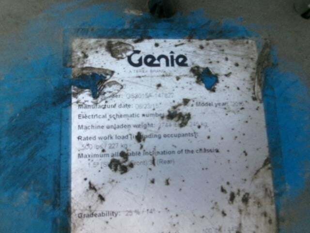 2016 Genie GS-1930-16