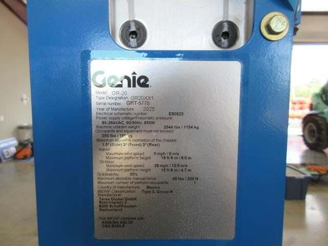 2026 Genie GR-20-19