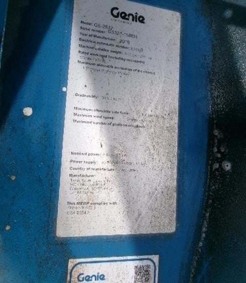 2018 Genie GS-2632-14