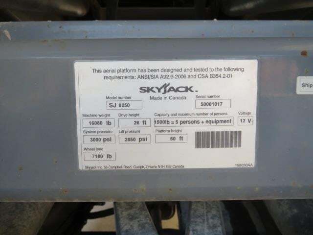 2013 Skyjack SJ9250 RT-18
