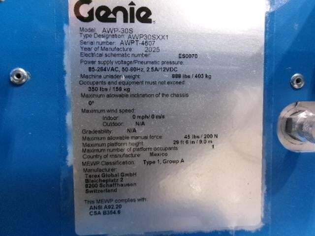 2025 Genie AWP-30S-16