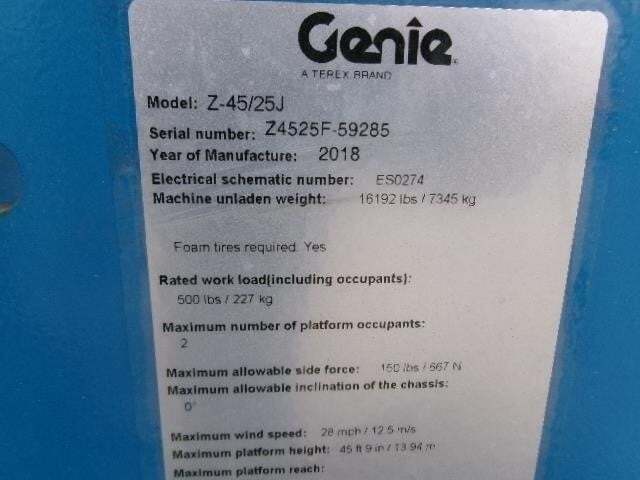 2018 Genie Z-45/25J DC-23