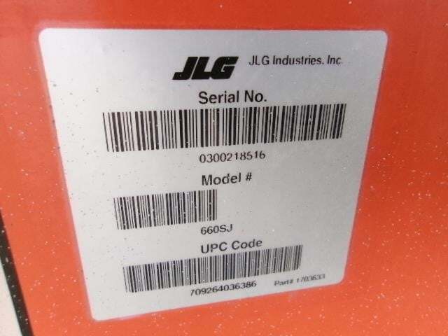 2016 JLG 660SJ-21